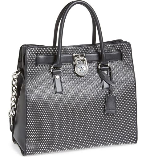 michael kors hamilton micro|michael kors hamilton studded tote.